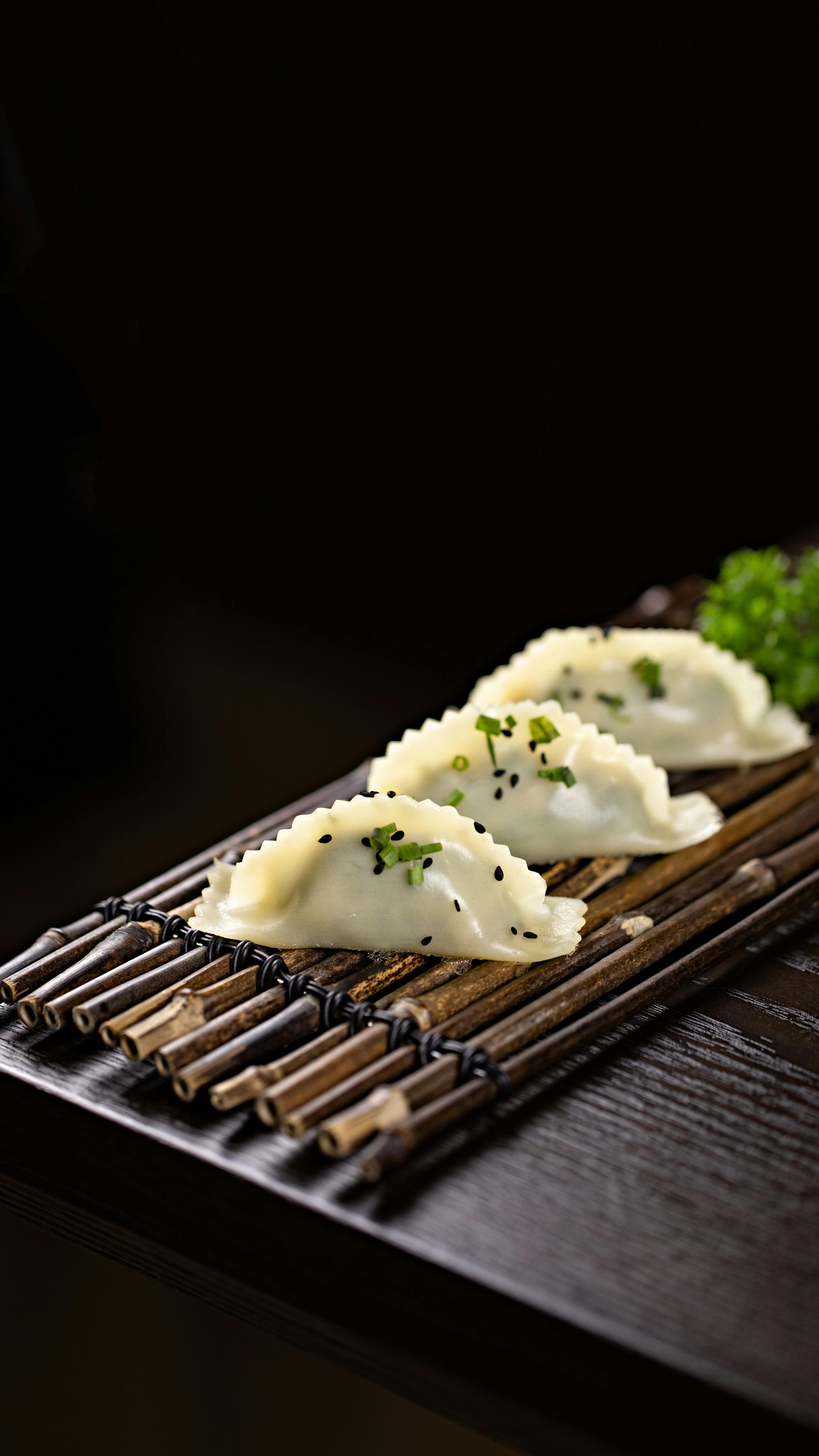 Editorial overhead photograph of a Korean food spread